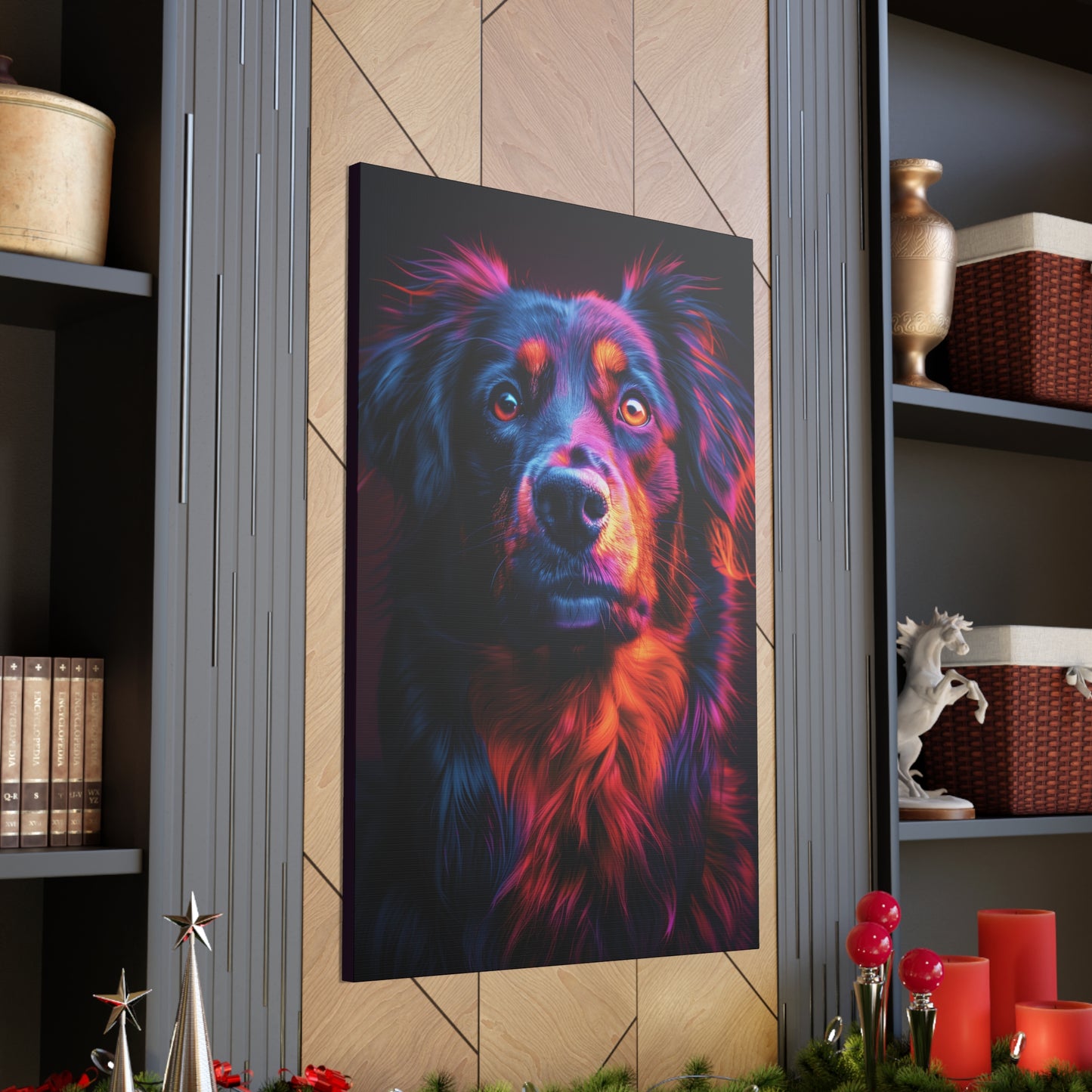 Labrador Dog - Abstract Illustration Canvas Gallery Wraps