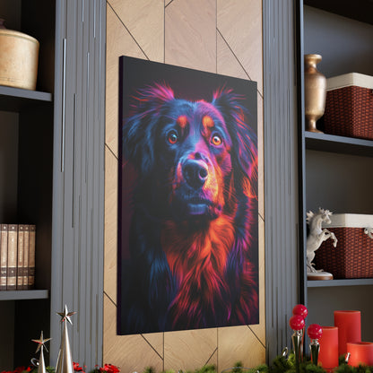 Labrador Dog - Abstract Illustration Canvas Gallery Wraps