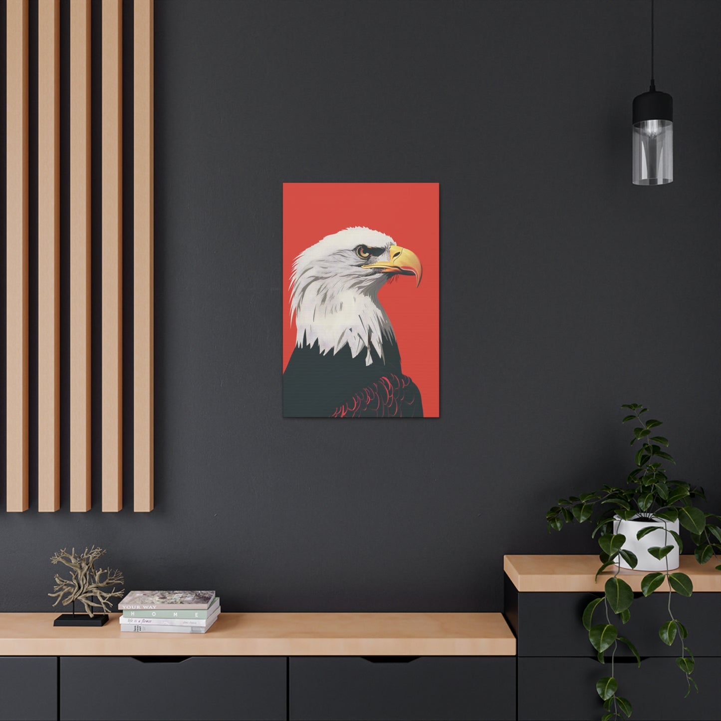 Bald Eagle Digital Illustration Canvas Gallery Wraps