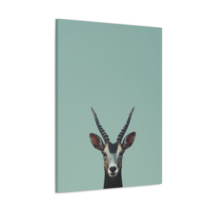 Antelope with Antlers Digital Illustration Canvas Gallery Wraps