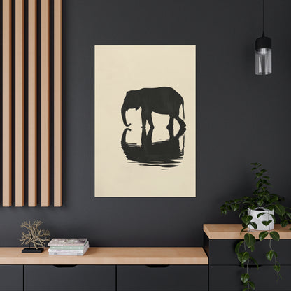 Elephant  Digital Illustration Canvas Gallery Wraps