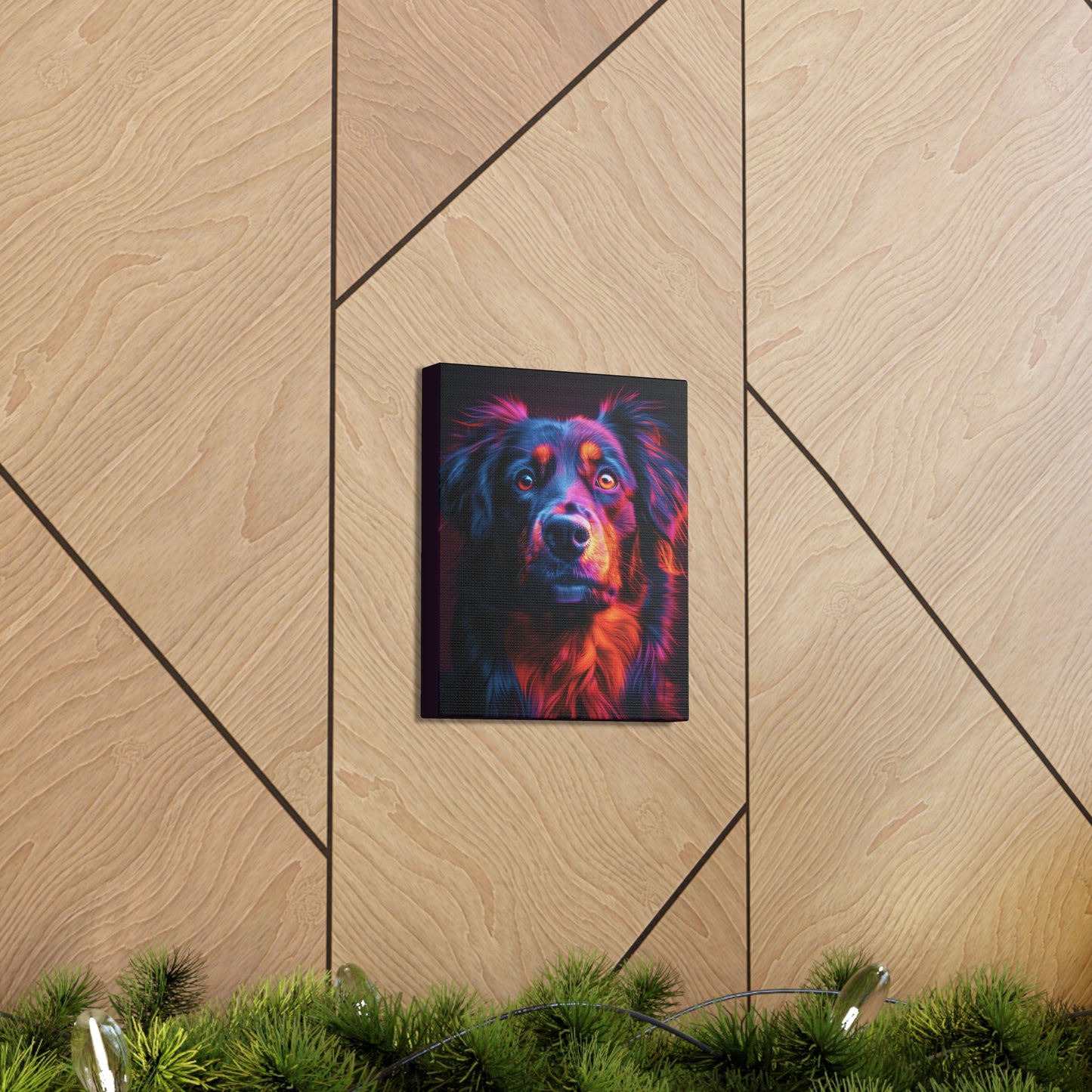 Labrador Dog - Abstract Illustration Canvas Gallery Wraps