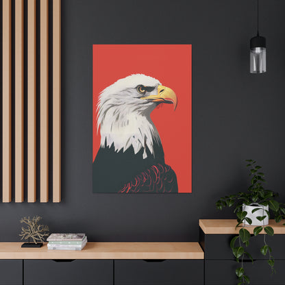 Bald Eagle Digital Illustration Canvas Gallery Wraps