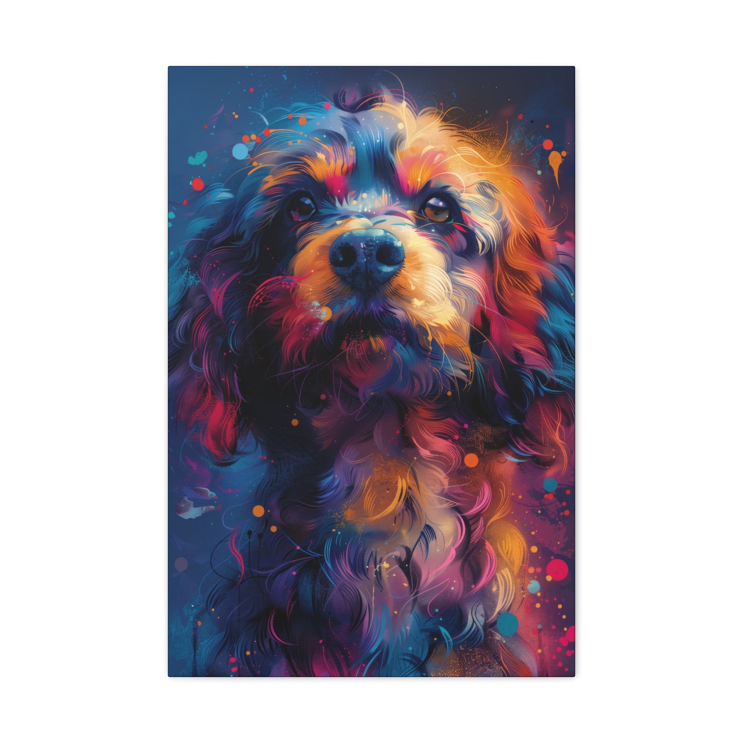 Terrier Dog - Illustration Canvas Gallery Wraps