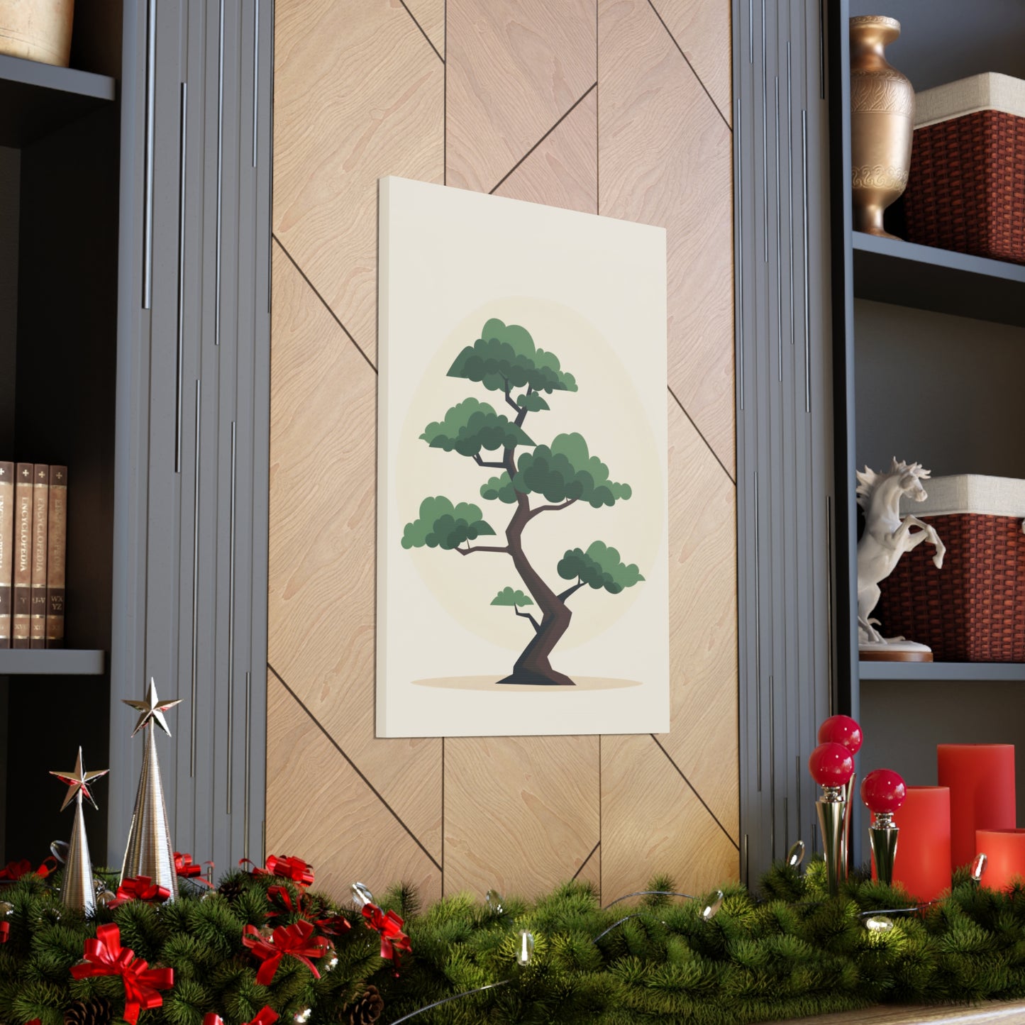 Bonsai Tree - Illustration Canvas Gallery Wraps