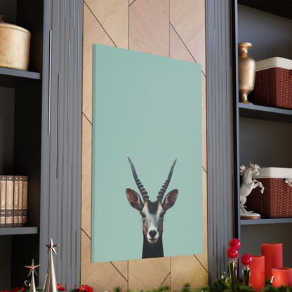 Antelope with Antlers Digital Illustration Canvas Gallery Wraps