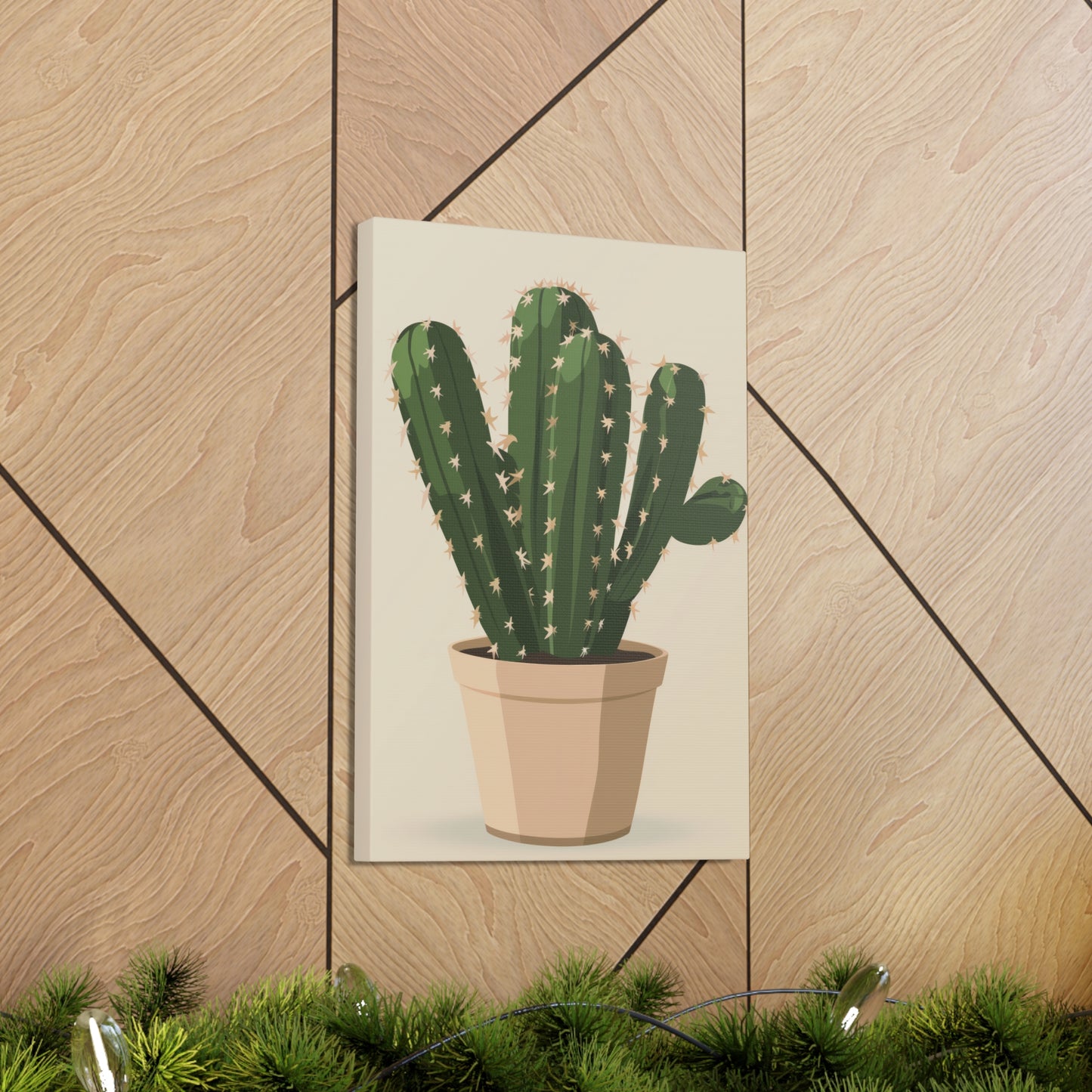 Cactus Plant - Illustration Canvas Gallery Wraps