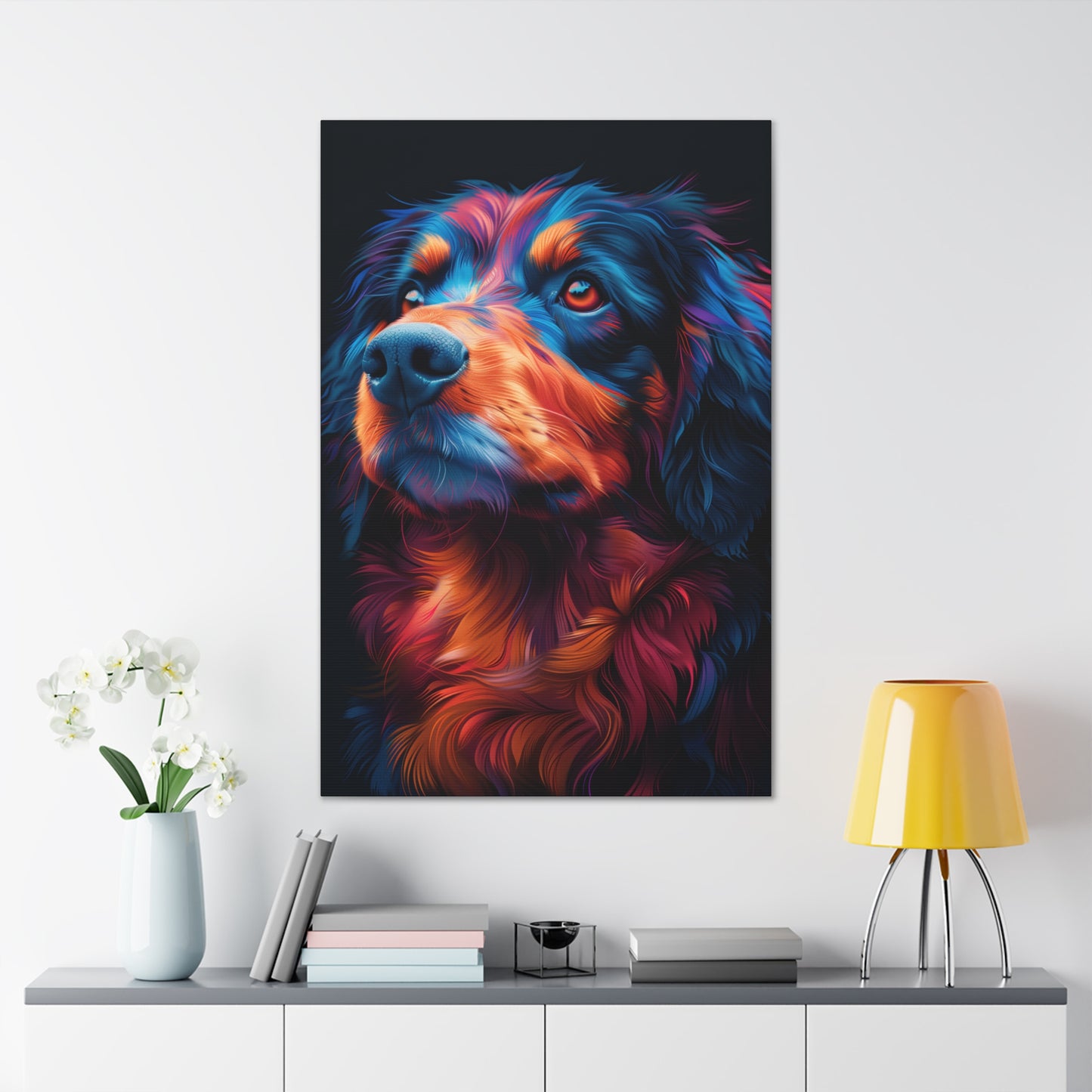 Retriever Dog - Illustration Canvas Gallery Wraps