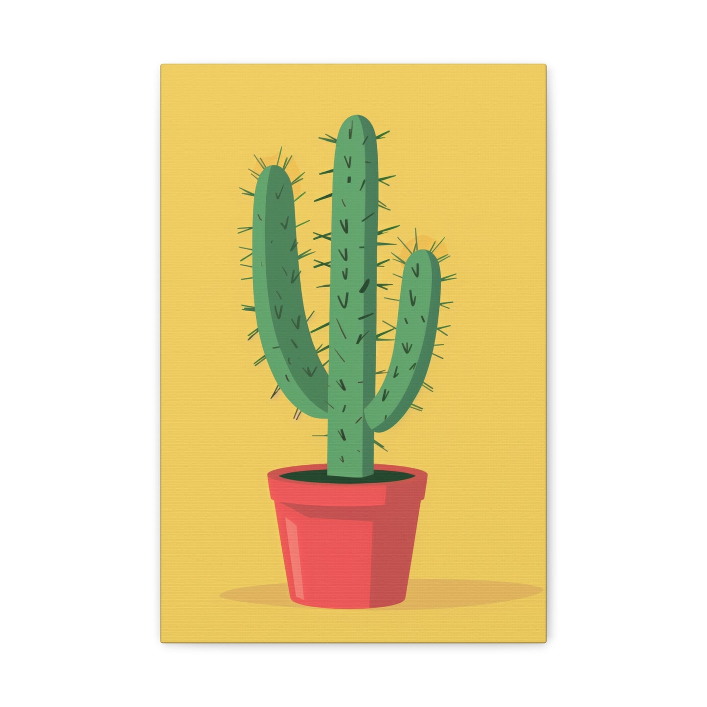 Cactus Plant - Illustration Canvas Gallery Wraps