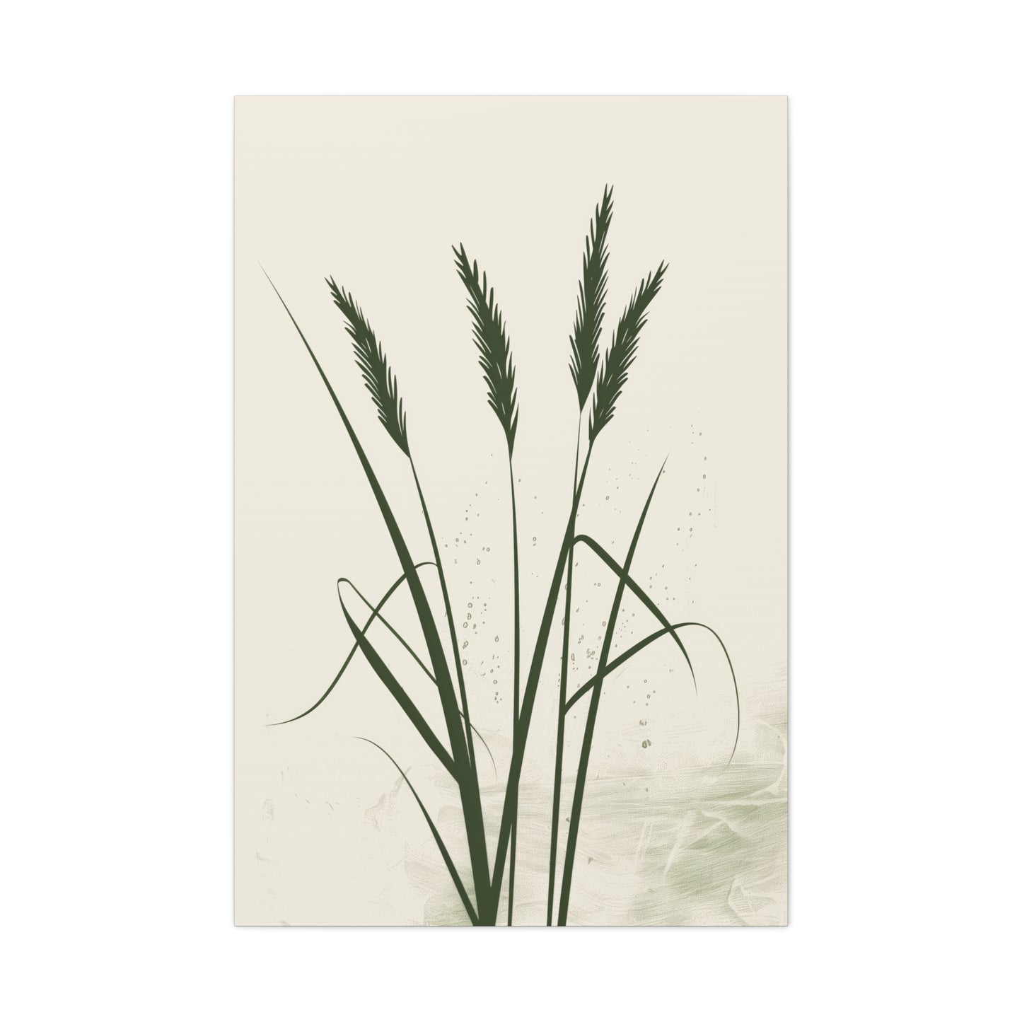 Grass Plant - Illustration Canvas Gallery Wraps