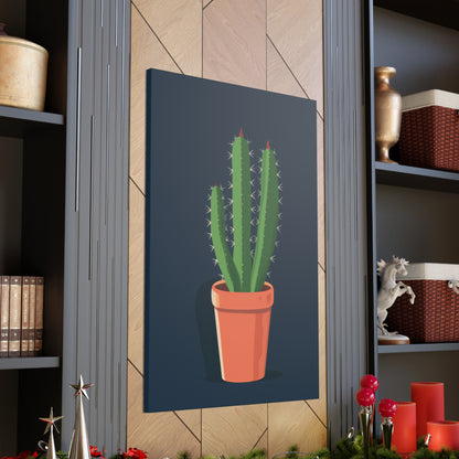 Cactus Plant - Illustration Canvas Gallery Wraps