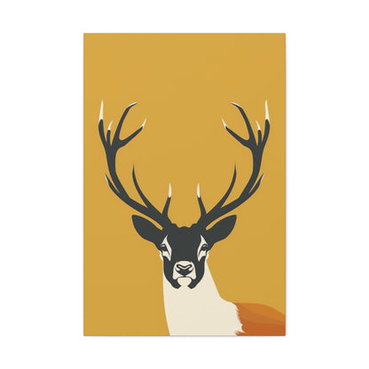 Reindeer - Digital Illustration Canvas Gallery Wraps