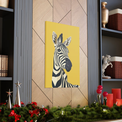 Zebra Digital Illustration Canvas Gallery Wraps