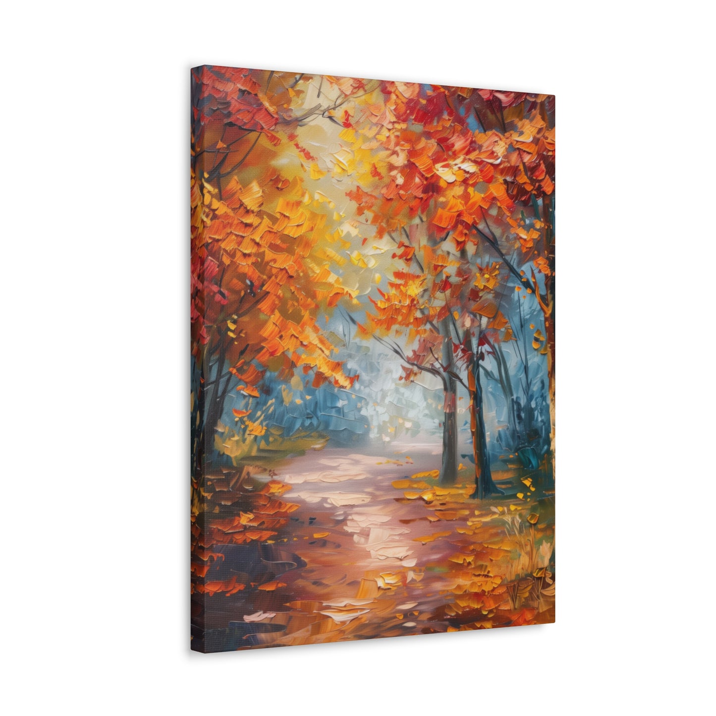 Road Through Autumn Forest - Leonid Afremov Oil Painting Canvas Gallery Wraps