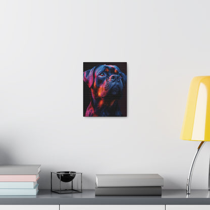 Rottweiler Dog - Abstract Illustration Canvas Gallery Wraps