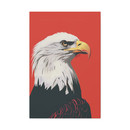 Bald Eagle Digital Illustration Canvas Gallery Wraps