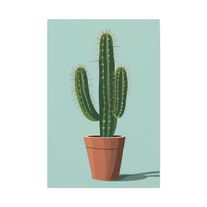 Cactus Plant - Illustration Canvas Gallery Wraps