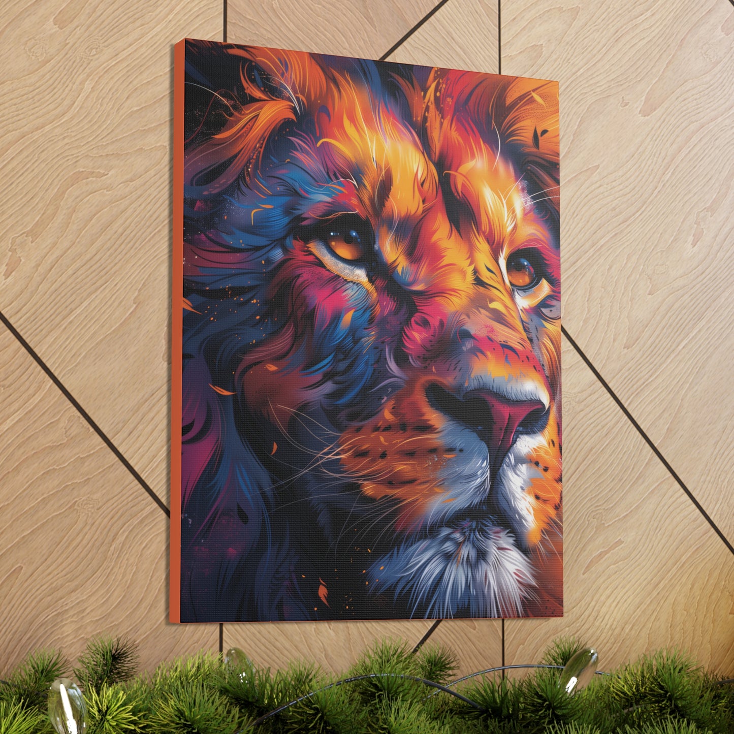 Lion - Illustration Canvas Gallery Wraps