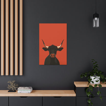 Bull Digital Illustration Canvas Gallery Wraps