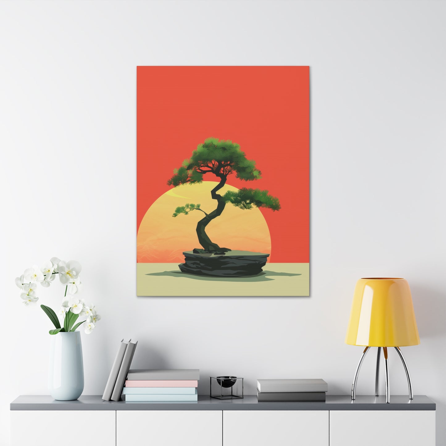 Bonsai Tree - Illustration Canvas Gallery Wraps