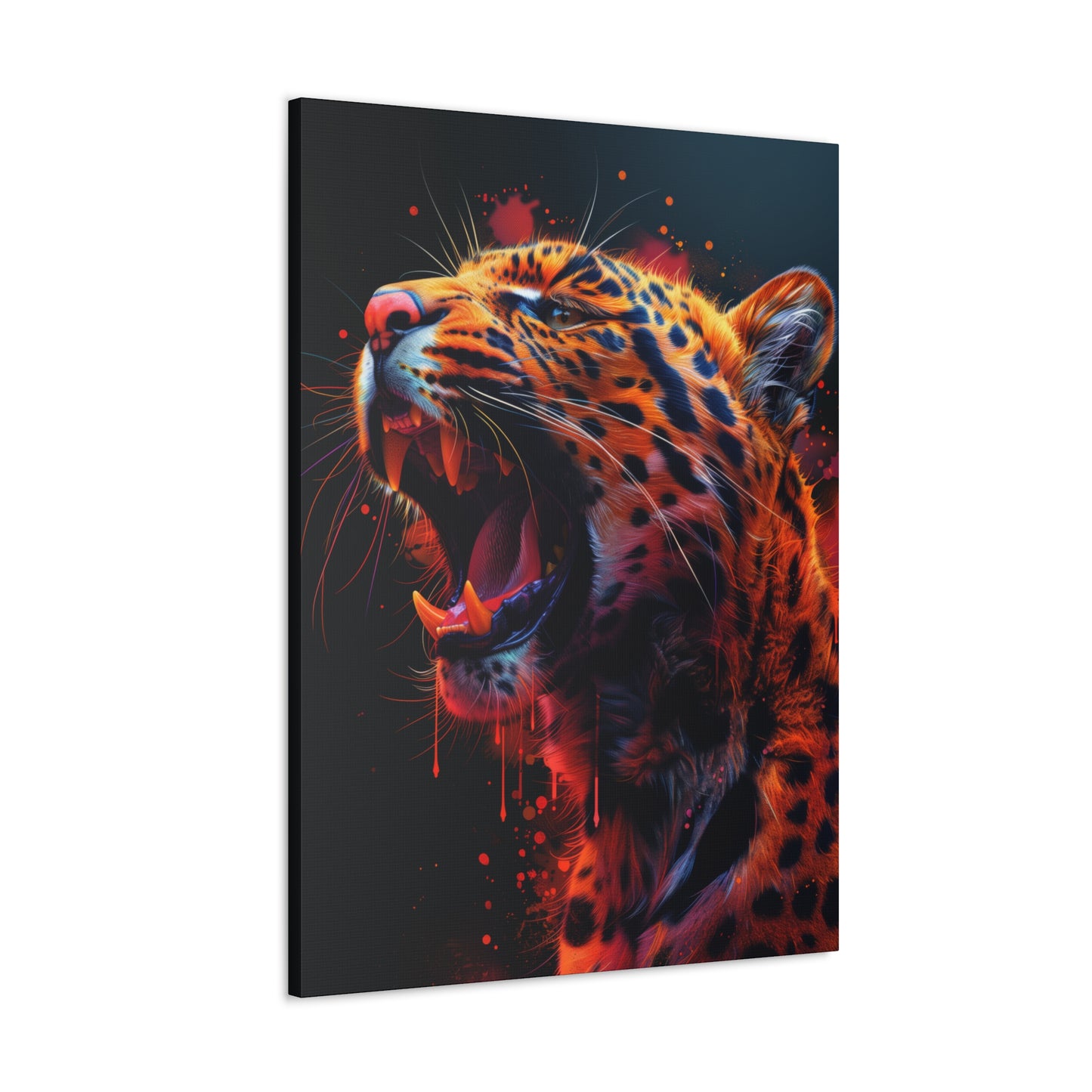 Cheetah - Illustration Canvas Gallery Wraps