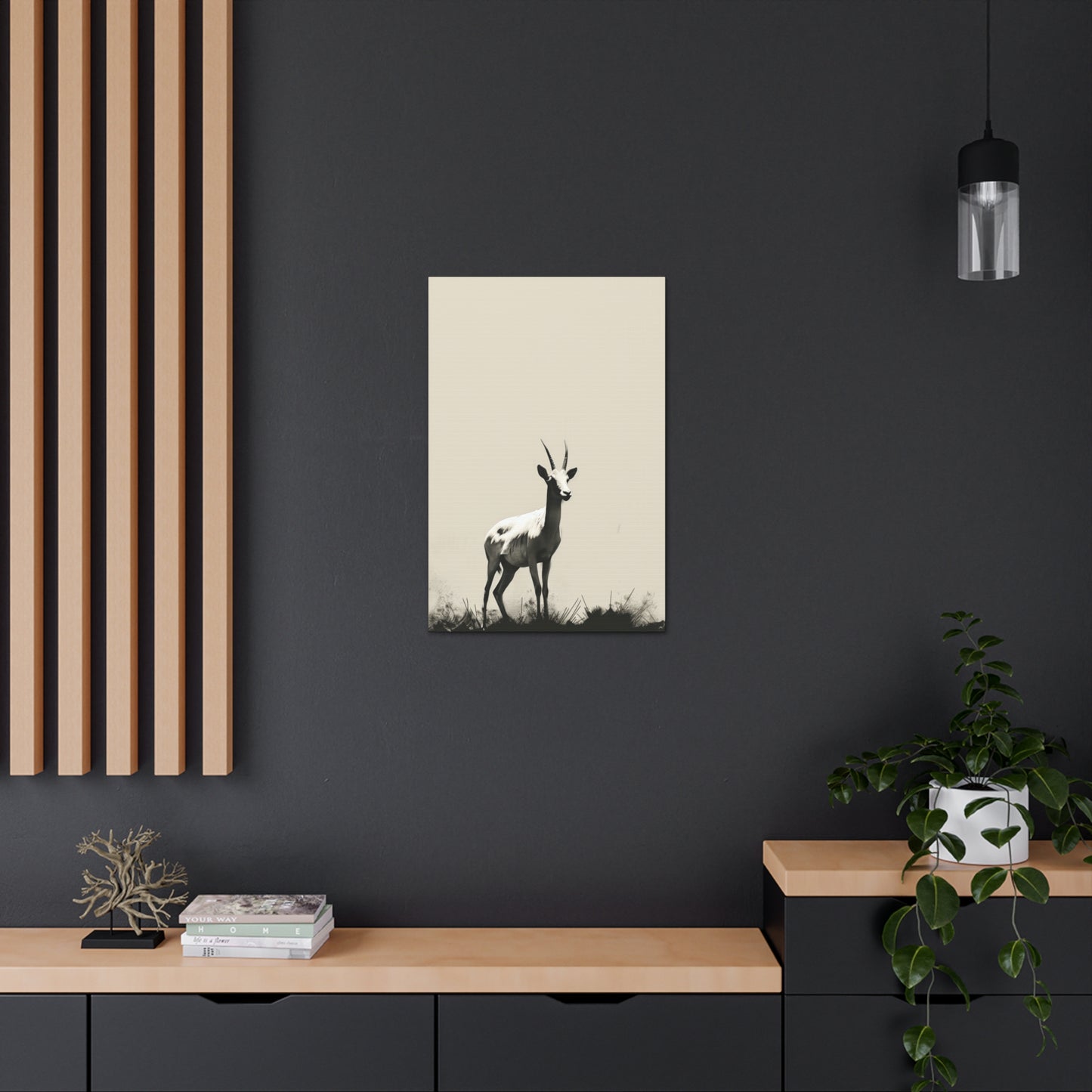 Goat Digital Illustration Canvas Gallery Wraps