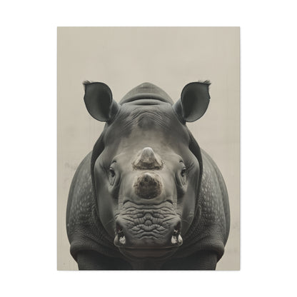 Rhinoceros  Digital Illustration Canvas Gallery Wraps