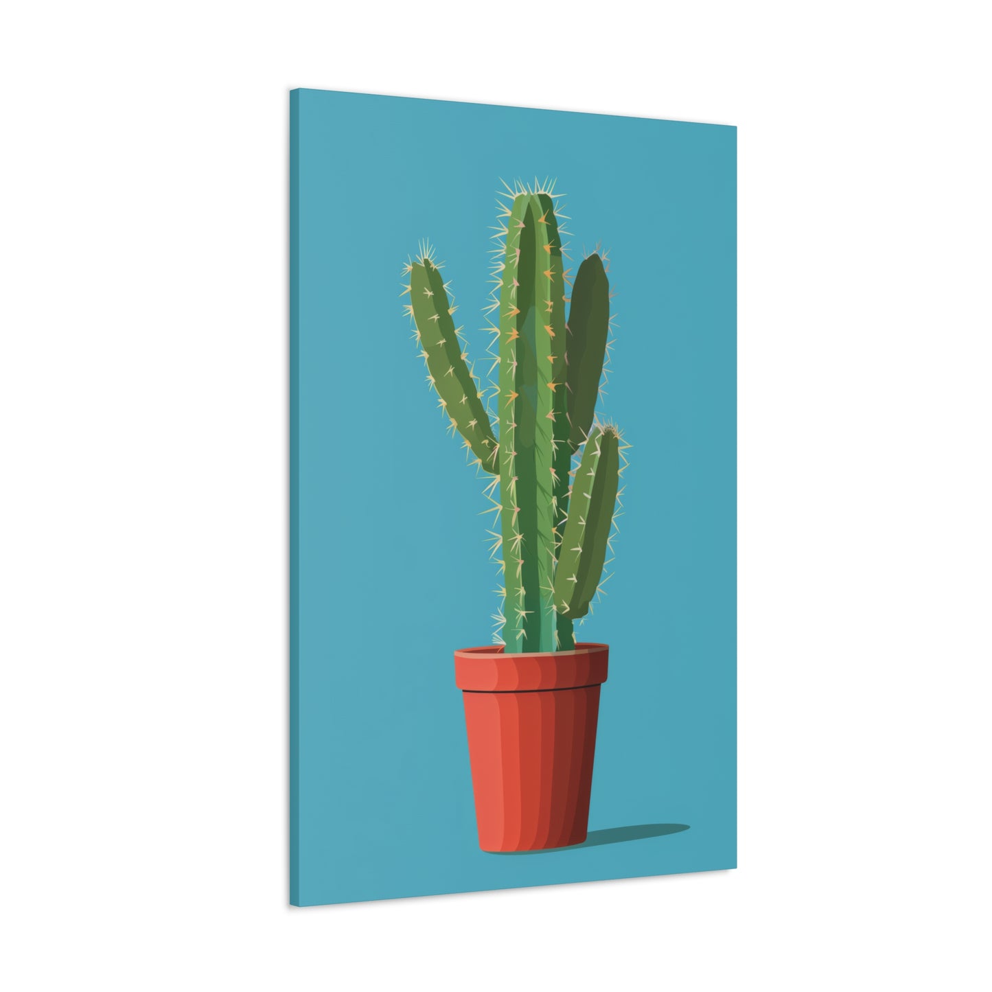 Cactus Plant - Illustration Canvas Gallery Wraps