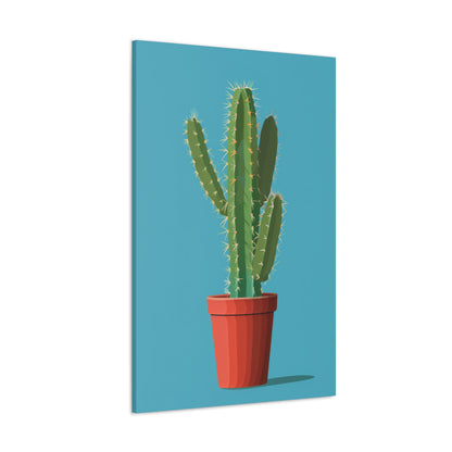 Cactus Plant - Illustration Canvas Gallery Wraps