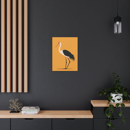 Stork Digital Illustration Canvas Gallery Wraps