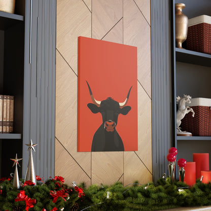 Bull Digital Illustration Canvas Gallery Wraps