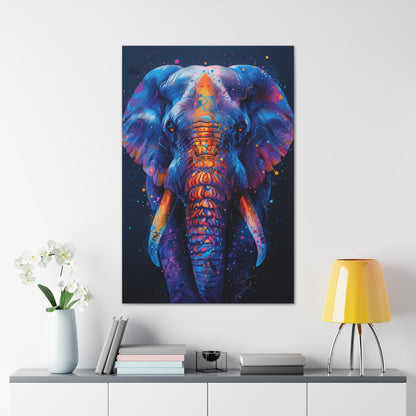 Elephant - Illustration Canvas Gallery Wraps