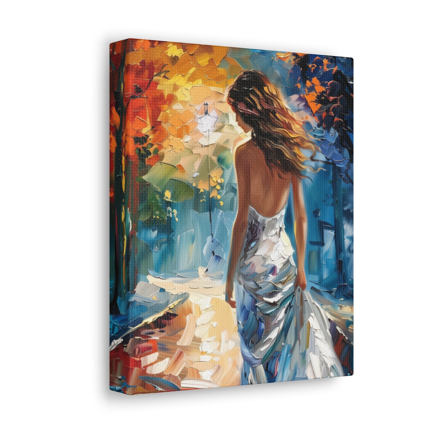 bride in the streets - Leonid Afremov Style Digital Print Canvas Gallery Wraps