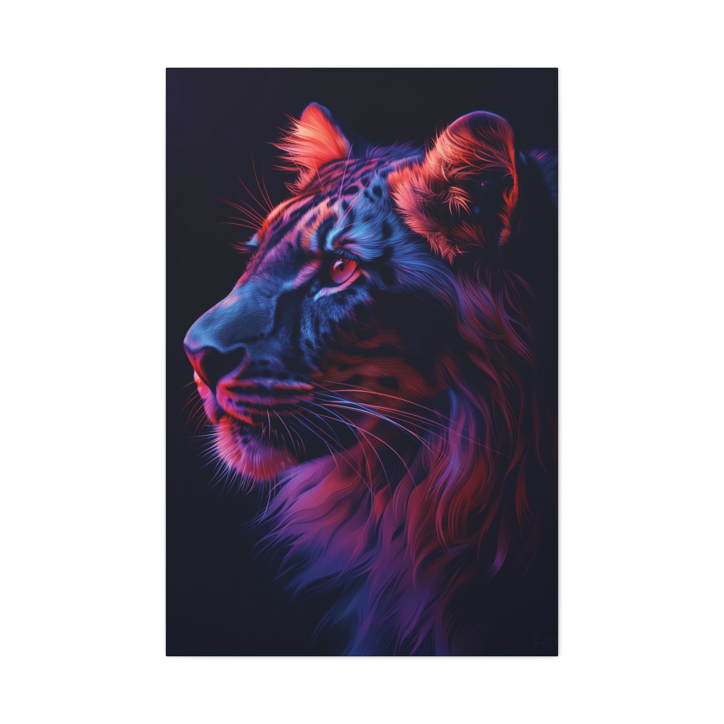 Lion - Illustration  Canvas Gallery Wraps