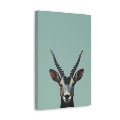 Antelope with Antlers Digital Illustration Canvas Gallery Wraps