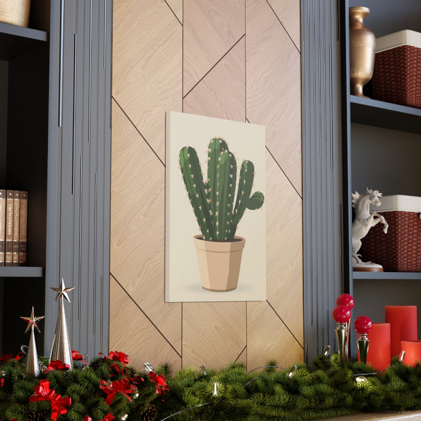 Cactus Plant - Illustration Canvas Gallery Wraps