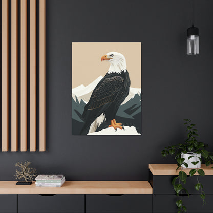 Bald Eagle Digital Illustration Canvas Gallery Wraps