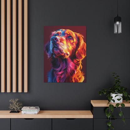 Labrador Dog - Abstract Illustration Canvas Gallery Wraps