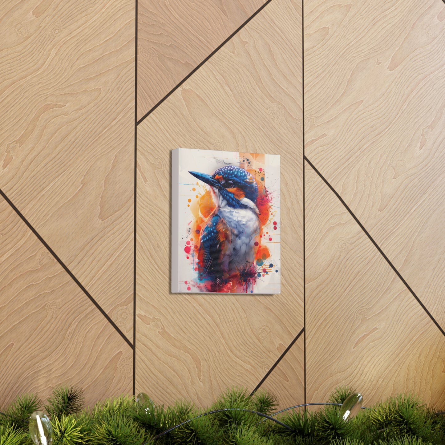 Bird - Abstract Illustration Canvas Gallery Wraps