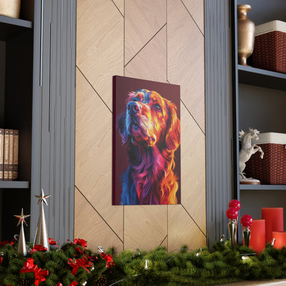 Labrador Dog - Abstract Illustration Canvas Gallery Wraps