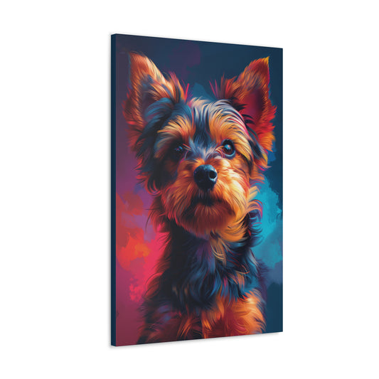 Terrier Dog - Abstract Illustration Canvas Gallery Wraps