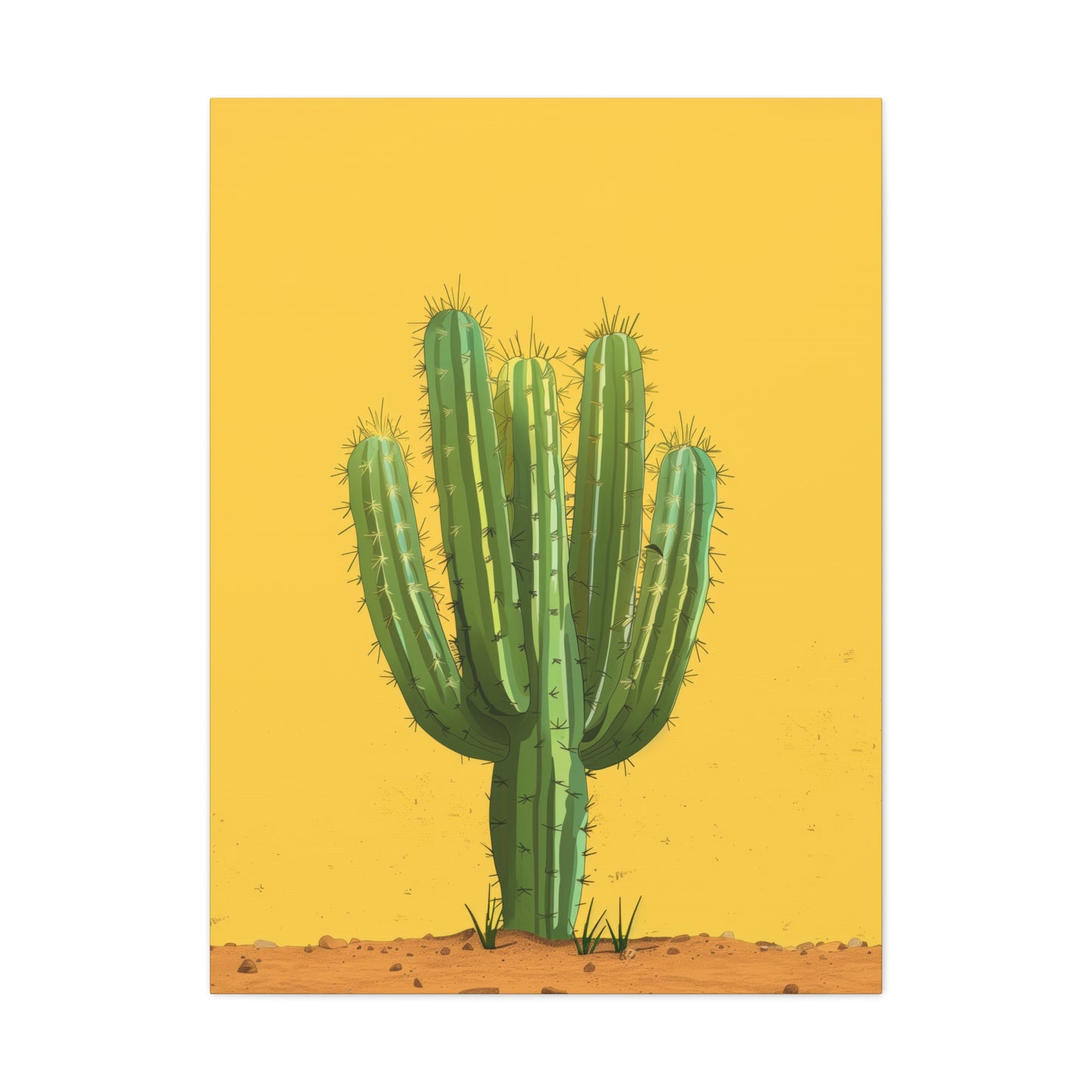 Cactus Plant - Illustration Canvas Gallery Wraps