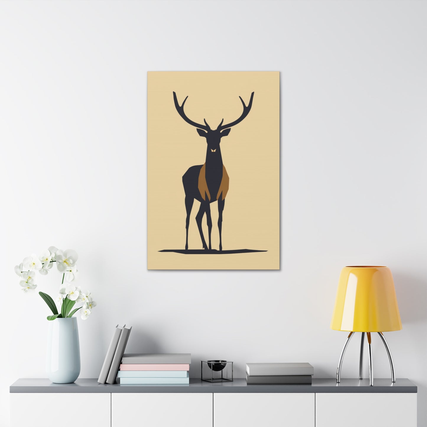 Reindeer - Digital Illustration Canvas Gallery Wraps