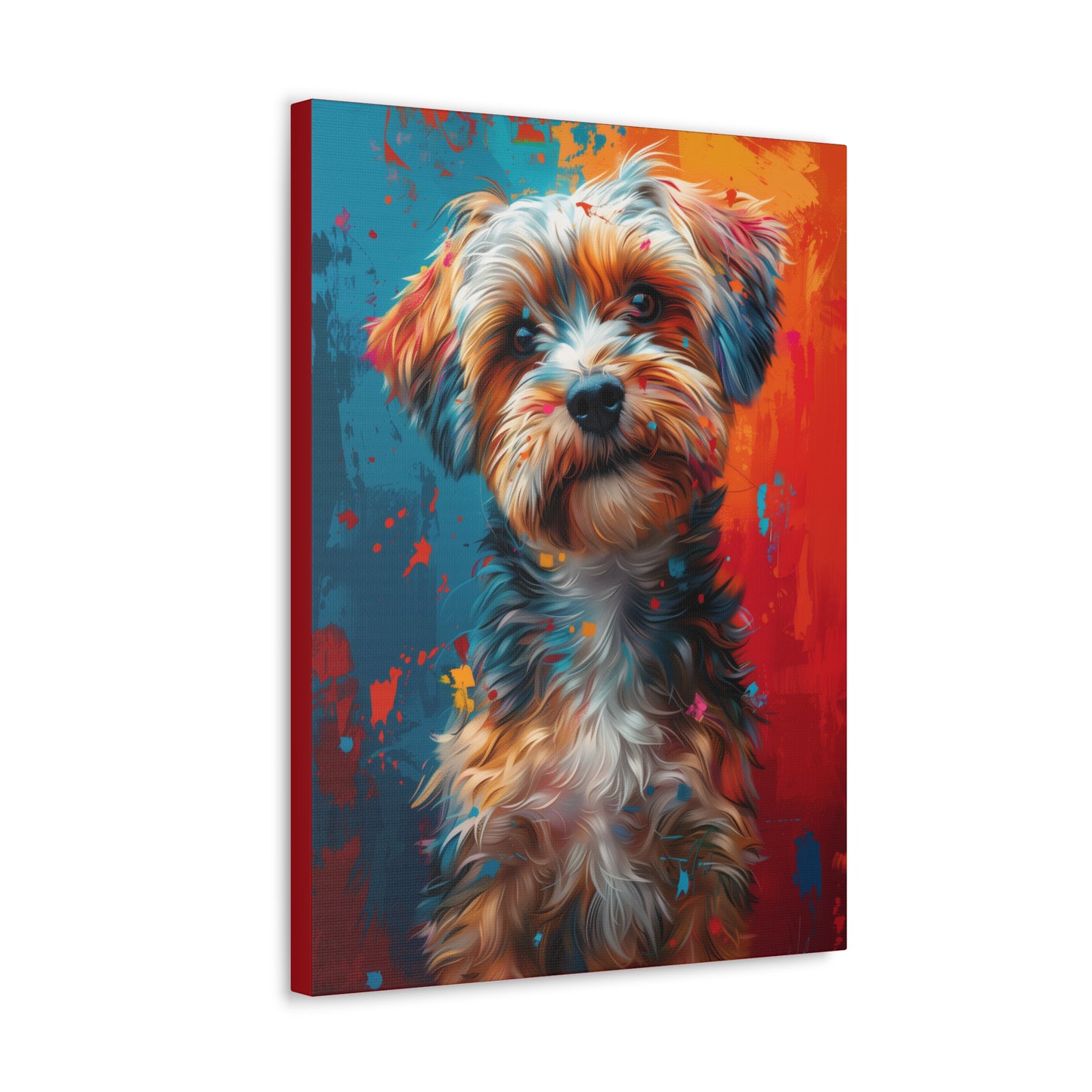 Terrier Dog - Illustration Canvas Gallery Wraps