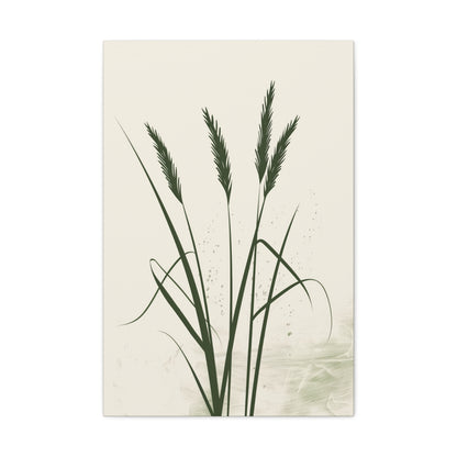 Grass Plant - Illustration Canvas Gallery Wraps