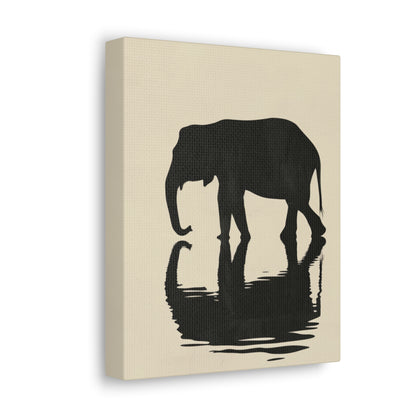 Elephant  Digital Illustration Canvas Gallery Wraps