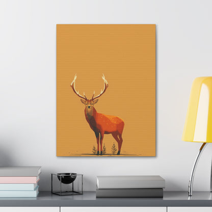 Reindeer Digital Illustration Canvas Gallery Wraps