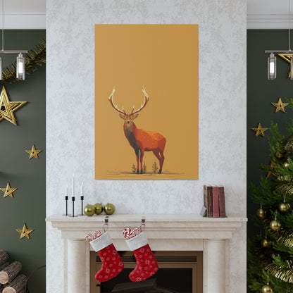 Reindeer Digital Illustration Canvas Gallery Wraps