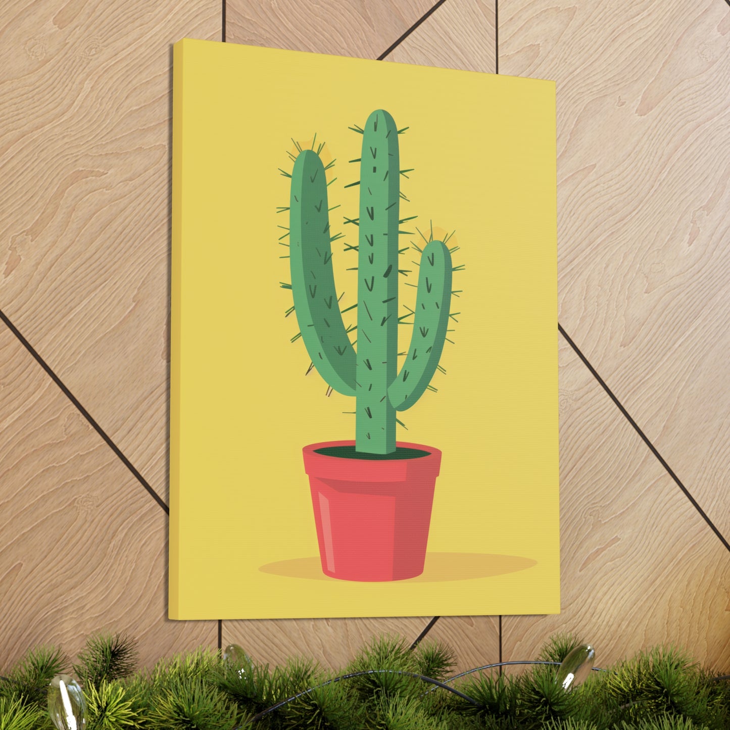 Cactus Plant - Illustration Canvas Gallery Wraps