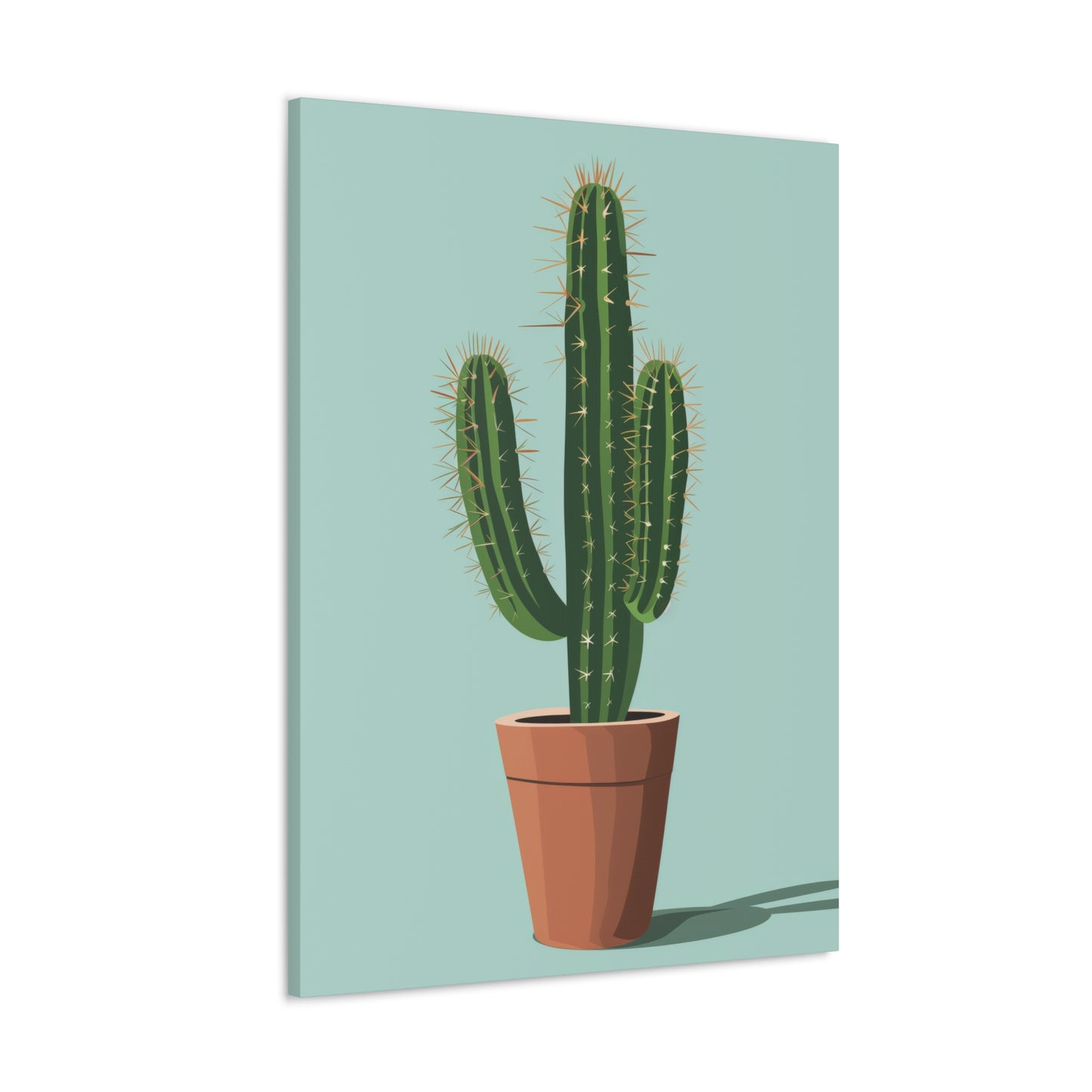 Cactus Plant - Illustration Canvas Gallery Wraps